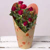 Elegant Valentine's Day Red Rose Plant
