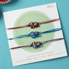 Buy Elephants Decorative Enamel Rakhi (Set of 3)