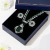 Shop Emerald Green CZ Necklace Set