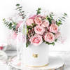 Gift Enchanting New Year Pink Bloom And Cake Combo