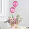 Enchanting Pink Santinis And Balloons