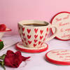 Gift Endearing Heart Mug And Coaster Set - Single Piece