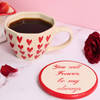 Endearing Heart Mug And Coaster Set - Single Piece Online