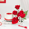 Eternal Love Cake And Roses Combo