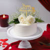 Everlasting Elegance Red Velvet Anniversary Cake (750 Gm)