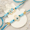 Gift Evil Eye Rakhi Set Of 2 And Masqa Celebration Hamper