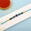 Gift Evil Eye Rakhi with Blue Beads
