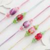 Exquisite Stone Rakhi Set Of 5