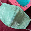 Face Mask - Mint - Jacquard - Satin Online