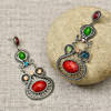 Fashionable Colorful Metallic Earrings