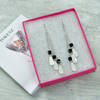 Shop Fashionable Danglers with Black Crystals