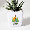 Shop Father's Day Haworthia Plant In Blossom Planter