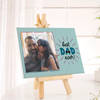 Gift Father's Day Personalized Best Dad Ever Canvas Frame