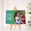 Father's Day Personalized My Support System Canvas Frame