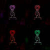 Shop Finger Heart Personalized Black Base LED Lamp