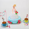 Gift Flavourful and Pretty Barbie Doll Cake (1.5 kg)