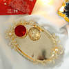 Gift Floral Design Metal Bhai Dooj Tikka Thali
