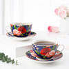 Floral Flair Cup And Saucer - Set Of 2 Online