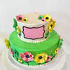 Floral Garden Fondant Cake (6 Kg)
