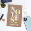 Floral Notes Personalized Notebook - Brown