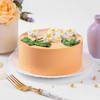 Gift Floral Peach Cake