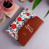 Floral Print Personalized Leather Diary