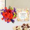 Flowers And Godiva Indulgence Combo