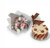 Flowers with The Pine Garden Hazelnut Chocolate Crunch Cake Online