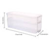 Shop Fridge Storage Box - 2 Layered - Transparent - Single Piece