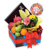 Fruity Wellness - Fruits Hamper with Get Well Balloon Online