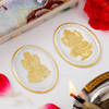 Buy Ganesha And Lakshmi Bhaiya Bhabhi Rakhi Hamper With Silver Coins