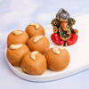 Ganesha Idol with Besan Laddoo