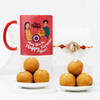 Ganesha Rudraksha Rakhi And Mug Hamper
