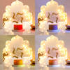 Shop Ganesha With Swastik Wooden Base LED Lamp
