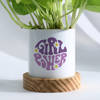 Buy Girl Power Women's Day Money Plant Gift