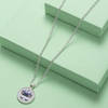 Glass Cabochon Silver Unicorn Pendant Chain Online