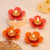 Glow Of Diwali Floral Diyas - Set Of 4