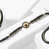 Gift Gold And Black Meena Tirupathi Rakhi