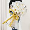 Gold And White Floral Balloon Bouquet
