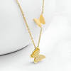 Gift Gold Butterfly Pendant Necklace