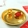 Gold Plated Bhai Dooj Tikka Thali
