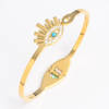 Gold-Plated Evil Eye Bracelet
