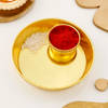 Gift Gold Plated Tilak Thali With Moli