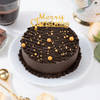 Golden Accent Chocolate Christmas Cake