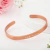 Buy Golden Allure - Personalized Rose Gold Cuff Bracelet For Women
