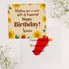 Gift Golden Bloom Personalized Birthday Hamper