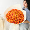 Gift Golden Flame Bouquet - 100 Orange Roses