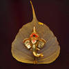 Gift Golden Lord Ganesha Leaf Frame
