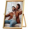 Buy Golden Metal Personalized Photo Frame For Valentine's Day