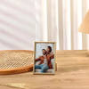 Shop Golden Metal Personalized Photo Frame For Valentine's Day